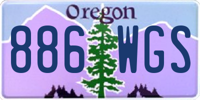 OR license plate 886WGS