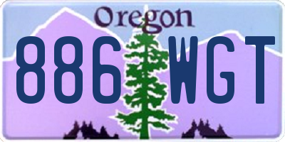 OR license plate 886WGT
