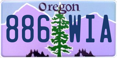 OR license plate 886WIA