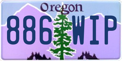 OR license plate 886WIP