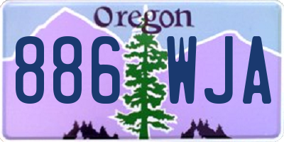 OR license plate 886WJA