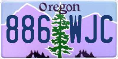 OR license plate 886WJC
