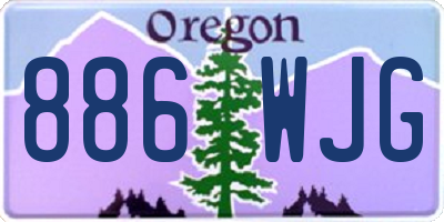 OR license plate 886WJG