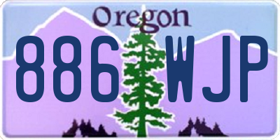 OR license plate 886WJP
