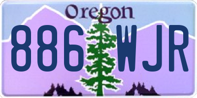 OR license plate 886WJR