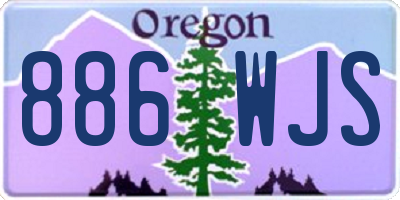 OR license plate 886WJS