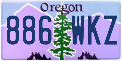 OR license plate 886WKZ