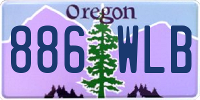 OR license plate 886WLB