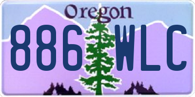 OR license plate 886WLC