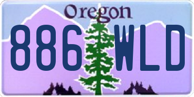 OR license plate 886WLD