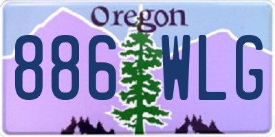 OR license plate 886WLG