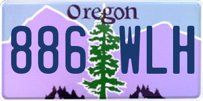 OR license plate 886WLH