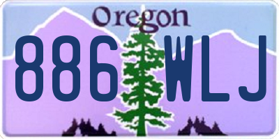OR license plate 886WLJ