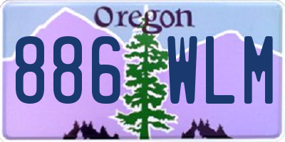 OR license plate 886WLM
