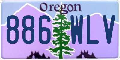 OR license plate 886WLV