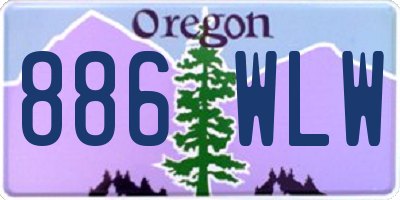 OR license plate 886WLW