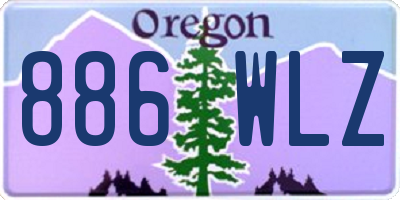 OR license plate 886WLZ