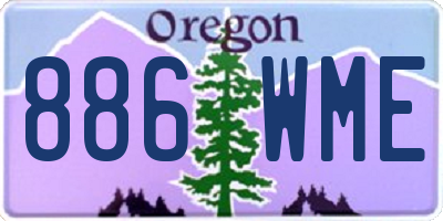 OR license plate 886WME