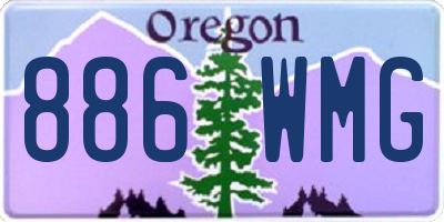 OR license plate 886WMG
