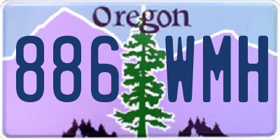 OR license plate 886WMH