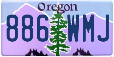 OR license plate 886WMJ