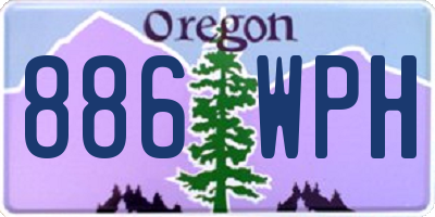 OR license plate 886WPH