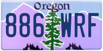 OR license plate 886WRF