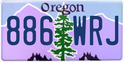OR license plate 886WRJ