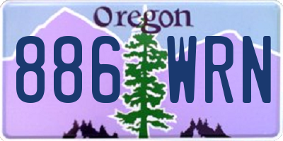 OR license plate 886WRN
