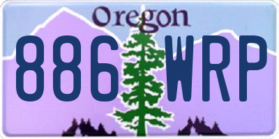 OR license plate 886WRP