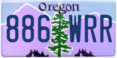 OR license plate 886WRR