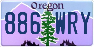 OR license plate 886WRY