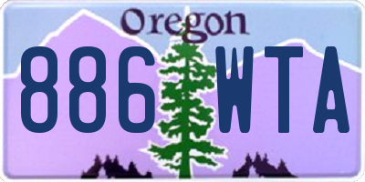 OR license plate 886WTA