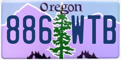 OR license plate 886WTB