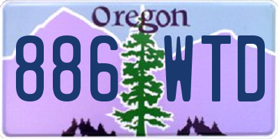 OR license plate 886WTD