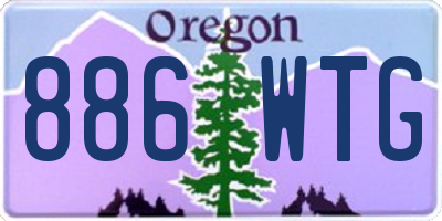 OR license plate 886WTG