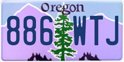 OR license plate 886WTJ