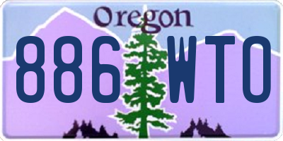 OR license plate 886WTO