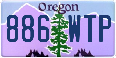 OR license plate 886WTP