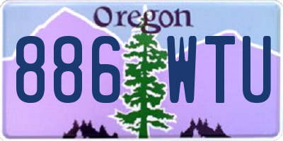 OR license plate 886WTU