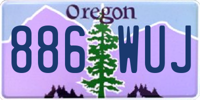 OR license plate 886WUJ