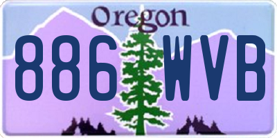 OR license plate 886WVB