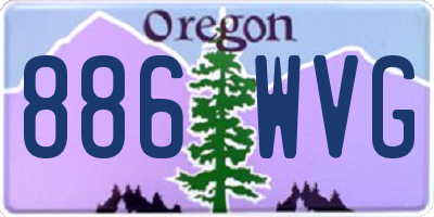 OR license plate 886WVG