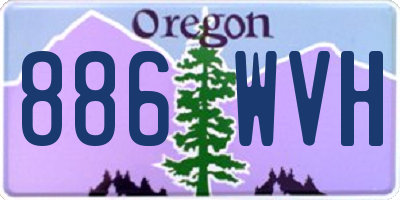 OR license plate 886WVH