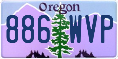 OR license plate 886WVP