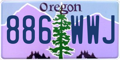 OR license plate 886WWJ