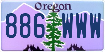 OR license plate 886WWW