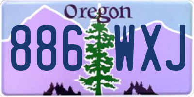 OR license plate 886WXJ