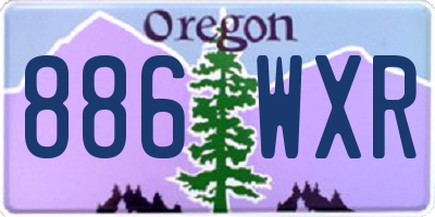 OR license plate 886WXR
