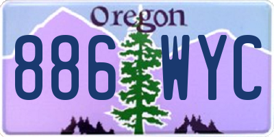 OR license plate 886WYC